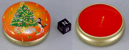 Vela de Natal laranja arvore de Natal