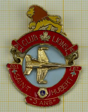 Canada-Quebec Saint-Hubert Lions - Clube 3 Anos 1986-1987