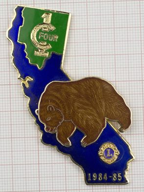 Estados Unidos-California - Urso Cinzento - 1984-1985