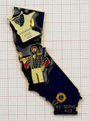 Estados Unidos-California - Distrito 4-L2 - Convencao Internacional Minneapolis St Paul - 1993