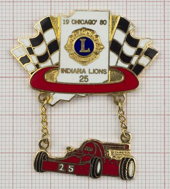 Estados Unidos-Indiana Convencao Internacional Chicago 1980 Indiana - Lions 25 Carro Vermelho