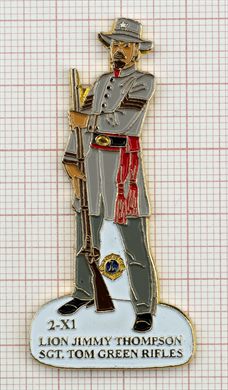 Estados Unidos Texas Distrito 2-X1 Lion Jimmy Thompson Sgt Tom Green Rifles