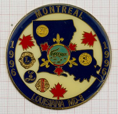 Estados Unidos Louisiana MD8 Montreal Canada Convencao Internacional 1996