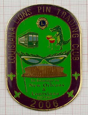 Estados Unidos Louisiana Clube de Troca de Pins New Orleans Homage 2006