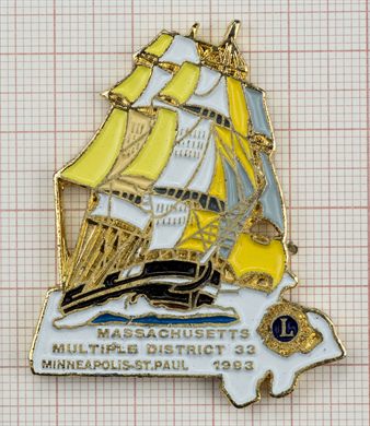 Estados Unidos Massachusetts MD33 Minneapolis St Paul Convencao Internacional 1993 Sailing Ship