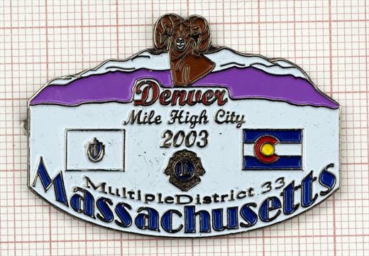 Estados Unidos Massachusetts MD33 Denver Colorado Convencao Internacional 2003