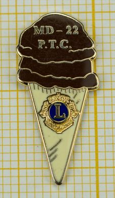 Estados Unidos MD22 PTC Ice Cream Cone Brown Big