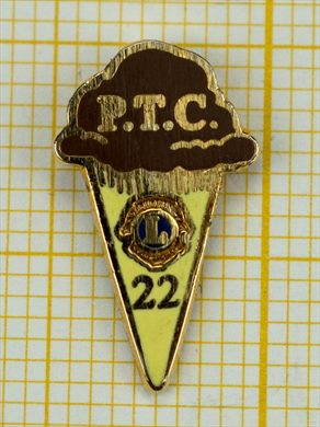 Estados Unidos MD22 PTC Ice Cream Cone Brown Small