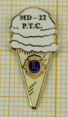 Estados Unidos MD22 PTC Ice Cream Cone White Big