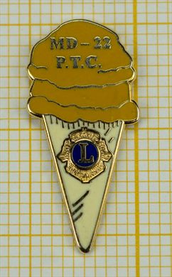 Estados Unidos MD22 PTC Ice Cream Cone Yellow Big