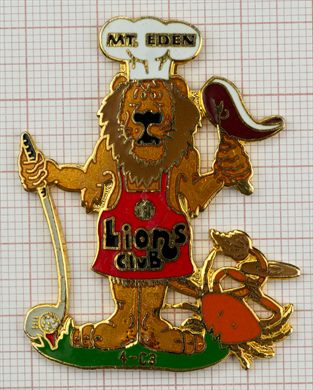 Estados Unidos California Distrito 4-C3 Mount Eden - Lions Chef Mascote 1