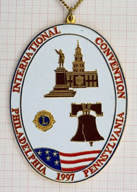 Estados Unidos Pennsylvania Philadelphia Convencao Internacional 1997 Medalhao