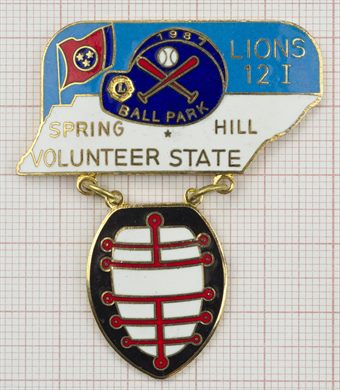 Estados Unidos Tennessee Spring Hill Lions 12-I Ball Park 1987 Marcador