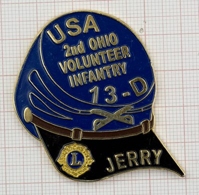 Lions Clube Estados Unidos 2nd Ohio Volunteer Infantry 13-D Jerry