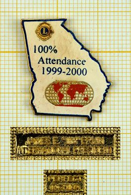 Estados Unidos Georgia - Premio de - Assiduidade 100 por cento - 1999 2000 - James E Ervin