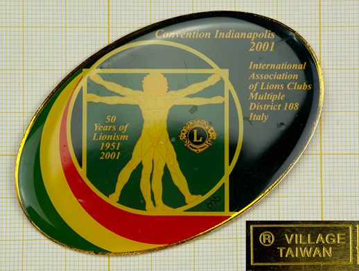 Italia - Distrito Multiplo - 108 - Convencao Indianapolis 2001 50 Years of Lionismo 1951-2001