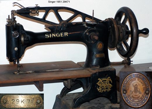Singer 1951 Modelo 29K71