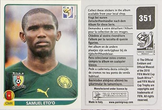 South Africa 2010 FIFA World Cup (Panini) 351