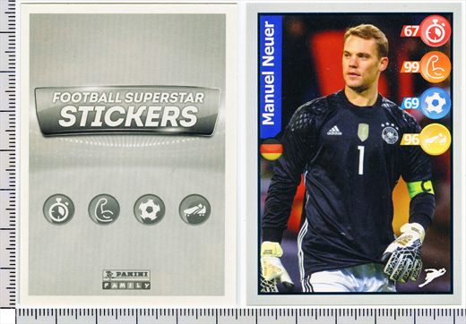Football Superstar Stickers - Manuel Neuer