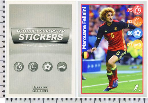 Football Superstar Stickers - Marouane Fellaini