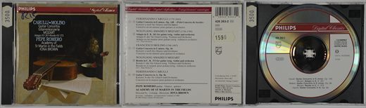 Carulli Molino Mozart - (1990) Guitar Concertos Adagio K.261 Rondo K.373 - Pepe Romero - 028942626324
