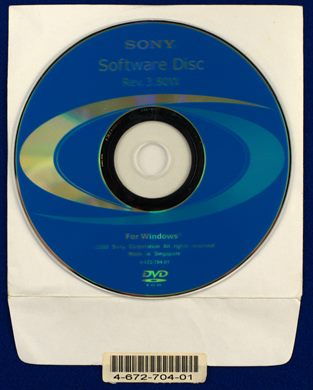 Sony Software Disc Rev.3.800W 4-672-704-01