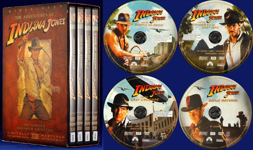 The Adventures of Indiana Jones - The Complete DVD Movie Collection