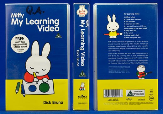 Miffy My Learning Video, Dick Bruna
