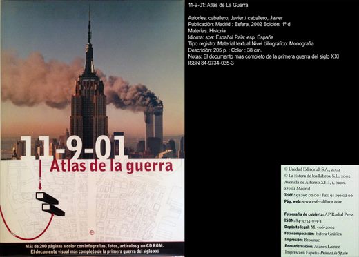 11-9-01 - Atlas de La Guerra - Javier Caballero - ISBN 84-9734-035-3