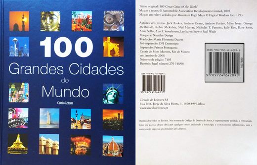 100 Grandes Cidades do Mundo - Circulo de Leitores - ISBN 978-972-42-4209-5