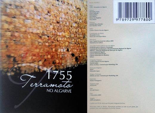 1755, Terramoto no Algarve - Centro de Ciencia Viva do Algarve - ISBN 972-99778-0-1