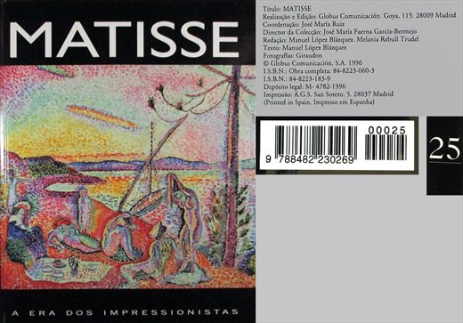 Matisse - ISBN 84-8223-183-9