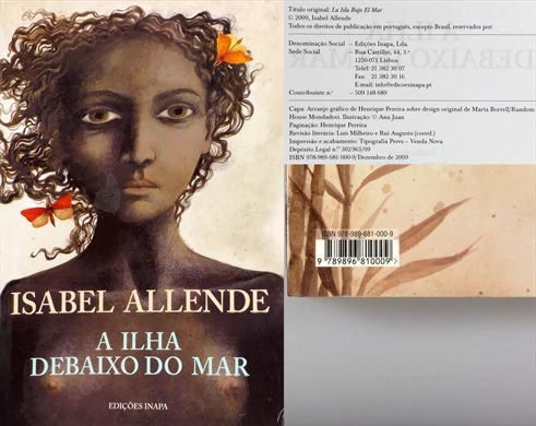A Ilha debaixo do Mar - Isabel Allende - ISBN 978-989-681-000-9
