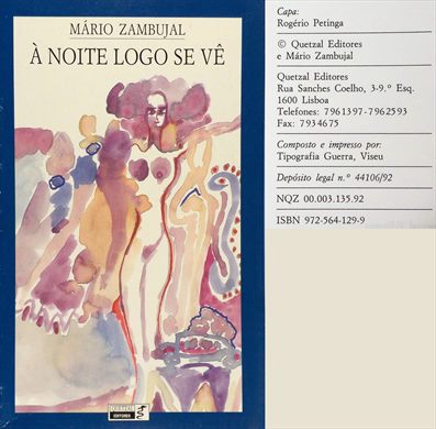 A noite logo se ve - Mario Zambuzal - ISBN 972-564-129-9