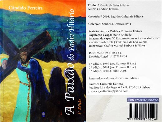 A Paixao do Padre Hilario - Candido Ferreira - ISBN 978-989-8160-12-6
