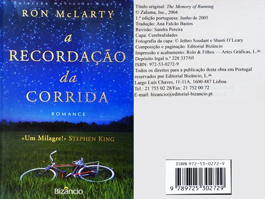 A Recordacao da Corrida - Ron McLarty - ISBN 972-53-0272-9
