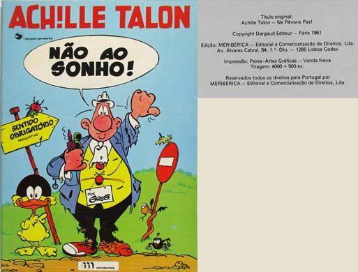 Achile Talon, Nao ao Sonho - Dargaud Editeur 1961
