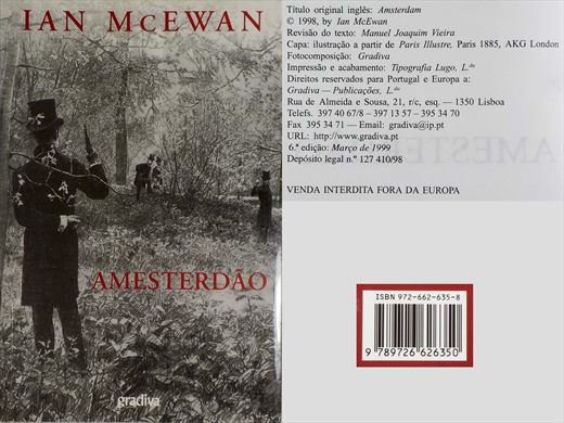 Amesterdao - Ian McEwan - ISBN 972-662-635-8