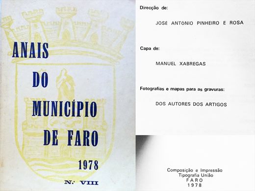 Anais do Municipio de Faro 1978 - Tipografia Uniao