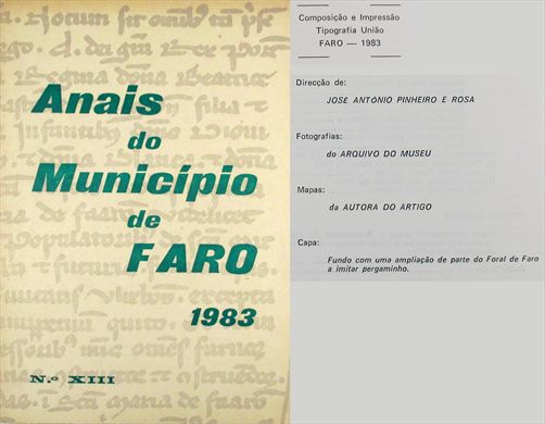 Anais do Municipio de Faro 1983 - Tipografia Uniao