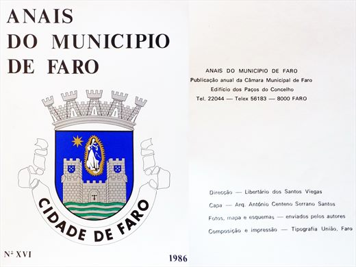 Anais do Municipio de Faro 1986 - Tipografia Uniao