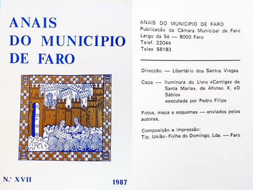 Anais do Municipio de Faro 1987 - Tipografia Uniao
