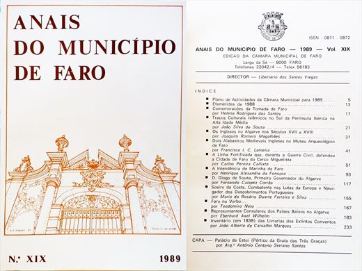 Anais do Municipio de Faro 1989 - ISSN 0871-0872