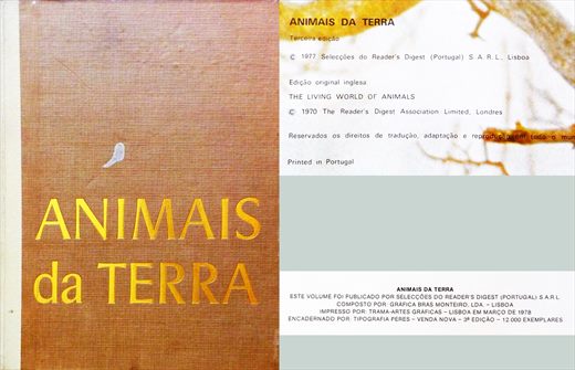 Animais da Terra - Seleccoes do Reader's Digest 1977