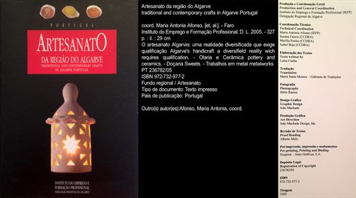Artesanato da regiao do Algarve - Luisa Cunha - ISBN 972-732-977-2