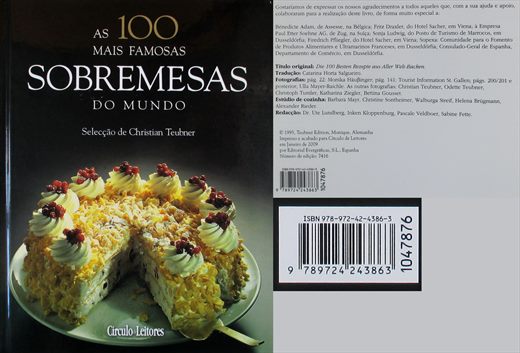 As 100 Mais Famosas Sobremesas do Mundo - Circulo de Leitores - ISBN 978-972-42-4386-3