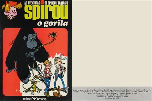 As Aventuras de Spirou e Fantasio, O Gorila - Editora Arcadia