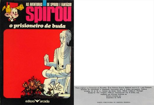 As Aventuras de Spirou e Fantasio, O Prisioneiro de Buda - Editora Arcadia
