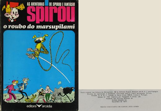 As Aventuras de Spirou e Fantasio, O Roubo do Marsupilami - Editora Arcadia