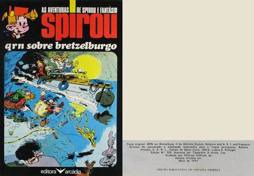 As Aventuras de Spirou e Fantasio, QRN sobre Bretzelburgo - Editora Arcadia